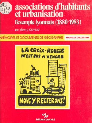cover image of Associations d'habitants et urbanisation
